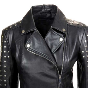 Comfortable Winter Wear Women <b>Leather</b> <b>Jacket</b> Regular Double Stitching Inside Pocket Wind Resistant Customized <b>Leather</b> <b>Jacket</b> - Product Image 6