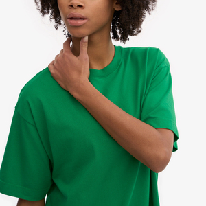 Camisetas de Verano de Alta Calidad para Mujer, Holgadas, de Manga Corta, 100% Algodón, de Secado Rápido, Transpirables, MOQ Bajo de 2 Piezas - Product Image 6