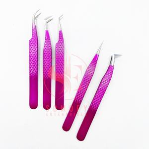 Pinzas Profesionales Transparentes de Acero Inoxidable para Pestañas, Antiestáticas, Duraderas, Herramienta de Precisión para Injerto de Pestañas, 45 Grados - Product Image 2