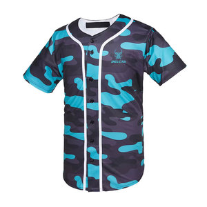 เสื้อเบสบอลโพลีเอสเตอร์ 100% คุณภาพสูง สีพื้น มีสินค้าพร้อมส่ง - Product Image 1