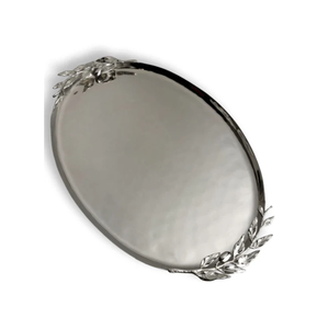 Oval Shape Serving <b>Tray</b> Stainless Steel Hotel Fast Food <b>Tray</b> New Arrival for Home Hotel Christmas Party <b>Table</b> Storage <b>Tray</b> - Product Image 1
