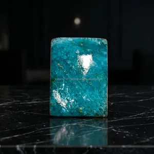Cabochon en Amazonite Bleue Naturelle AAA Premium 18x13x6mm Rectangulaire à Dos Plat Certifié Luxe Pierre Précieuse Non Montée - Product Image 1