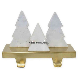 Gold Finished Brass Metal <b>Stocking</b> Holder Multifunctional Easy-to-Apply Hook for Home Craft <b>Christmas</b> Giftware - Product Image 3