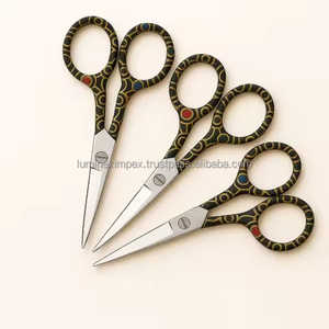 Ciseaux à broder en acier inoxydable plaqués poignée fantaisie coupe-cuticules DIY de haute qualité Nail Art Petit ongle - Product Image 6