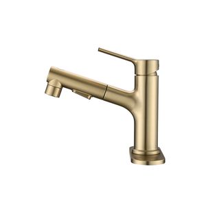 Rubinetto Moderno Monocomando per Lavabo Bagno con Doccetta Estraibile, Valvola di Scarico a Scomparsa e Rubinetto per Lavabo da Appoggio - Product Image 2