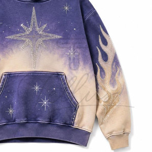 Sudaderas con Pedrería para Hombre, 100% Algodón, Corte Holgado, Tela de Felpa, Nueva Llegada, Gran Venta - Product Image 6