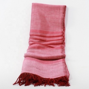 Écharpe à carreaux en fil de soie tissé à la main marocain authentique, couvertures Plaids 100% écharpes ondulées à la main naturelles Offres Spéciales châles - Product Image 1