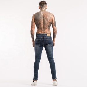 Mens Slim Fitting Blue Denim <b>Jeans</b> Pent Men Super Fly Cotton Designer Distressed <b>Jeans</b> Men - Product Image 1