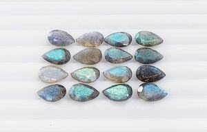 Piedra de labradorita natural de calidad AAA de 10*7 mm, facetada en forma de pera, para la fabricación de joyas, piedra preciosa suelta a precio de mayorista. - Product Image 2