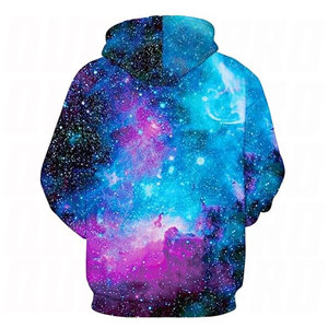 ODM Men Heavyweight Streetwear Purple Galaxy Sublimation Web Graphic Puff Print Rhinestone Hoodie Breathable Oversized Pullover - Product Image 5