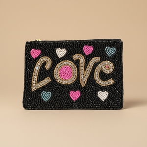 Sac à main de soirée élégant orné de perles, mini pochette légère avec fermeture éclair pour femmes, idéal pour les mariages, les fêtes et les événements - Product Image 2