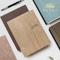 Libreta de Negocios con Tapa Dura Texturizada de Cuero PU con Diseño de Grano de Madera 25K, Regalo Personalizado con Logotipo