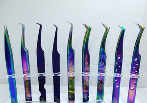 Pinzas Profesionales para Pestañas de Fibra de Acero Inoxidable FindLove, Alta Calidad, Precisión, Punta Suave de 10 mm, Pinzas Duraderas para Pestañas en Racimo - Product Image 5