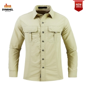 DYNAMEL Men's Tactical Long Sleeve <b>Shirt</b> Light Purple Breathable Button Up Outdoor Top <b>Camouflage</b> <b>Shirts</b> - Product Image 2