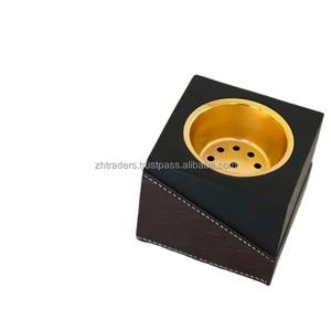 Quemador de carbón de incienso artístico Mabkhara árabe de cuero elegante con tapón de anís de cuero para un ambiente religioso sereno - Product Image 5