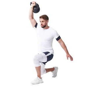Diseñe su propia ropa de entrenamiento Camiseta de algodón Camiseta en blanco Impresión Fitness Secado rápido Deportes GYM Camisetas para hombres - Product Image 4