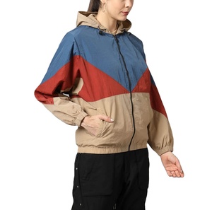 Women's Lightweight Breathable <b>Rain</b> <b>Jacket</b> Cycling Running Stand <b>Plus</b> <b>Size</b> 100% Polyester Nylon Color Block Windbreaker <b>Jacket</b> - Product Image 3