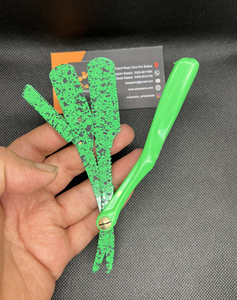 Support de rasoir à lame unique Saaqaans Enterprises Green, lame en acier inoxydable importée, sécurité professionnelle, haute qualité pour usage professionnel par les barbiers - Product Image 5