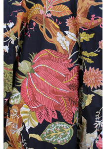 Bata Kimono de Algodón Suave con Estampado de Bloques y Dibujos Animados Naaz para Mujer, Camisón de Verano Hecho a Mano ODM con Cuello en V, Cintura Elástica y Largo hasta la Rodilla - Product Image 6