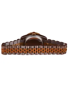 Montre de luxe carrée classique pour homme, sertie de moissanite VVS, en acier inoxydable, cadran marron, lunette, style Hip Hop, personnalisée, haute qualité, designer, avec date - Product Image 4