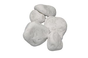 Blanc de neige dégringolé rond motif PP matériel pierre de galets du Vietnam pour les projets de pierre de gravier - Product Image 2