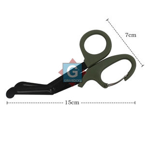 Tijeras para Vendajes de Acero Inoxidable, Diseño de Corte Resistente, para Enfermeras, Técnicos de Emergencias Médicas, Primeros Auxilios, Paramédicos - Product Image 2