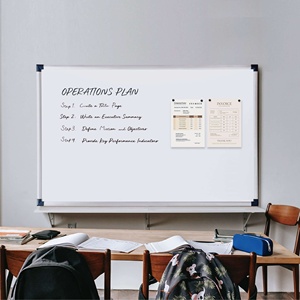 Single-Sided Porcelain Magnetic Dry Erase <b>Board</b> Custom Sizes for Education Use - Product Image 6