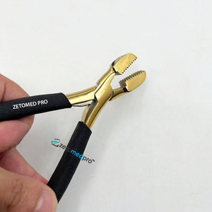 Stainless Steel <b>Bead</b> Crusher Pliers for Hair <b>Extensions</b> Custom Logo Handheld Micro Nano Rings Crusher Black Gold Plier - Product Image 2