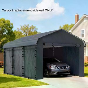 Pannello Laterale di Ricambio in Alluminio per Tettoia Auto a Singolo Tetto per Garage e Applicazioni di Parcheggio - Product Image 4