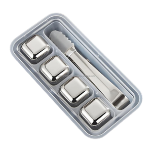 reusable metal ice cubes stainless steel whisky stones whisky stones gift set metal whisky stones set gift <b>box</b> ice cubes set - Product Image 3