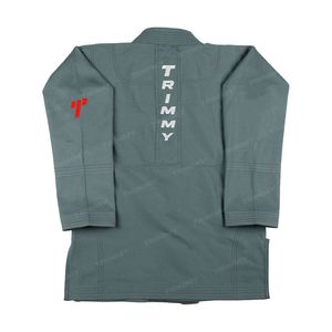 ชุดยูโด Trimmy Green BJJ สำหรับผู้ใหญ่ แบบ Unisex ทรงปกติ ผ้าคุณภาพสูง ผสมโพลีเอสเตอร์/คอตตอน น้ำหนักผ้า 160 กรัม พิมพ์ลายดิจิทัล - Product Image 3