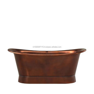 Bañera de cobre acabada a mano que garantiza variaciones de carácter únicas y un atractivo de calidad artesanal auténtica, valor y durabilidad - Product Image 6