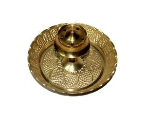 Brass <b>Incense</b> Burner Hand-Made Religious Use All-Season Decorative <b>Holder</b> with <b>Incense</b> <b>Sticks</b> - Product Image 4