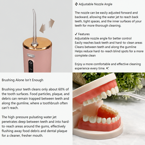 Irrigador Bucal Eléctrico Portátil con Diseño de Dibujos Animados, Recargable, para Limpieza Dental Diaria - Product Image 3