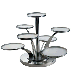 Support de présentation de gâteaux en acier inoxydable décoratif rotatif à 7 niveaux - Product Image 3