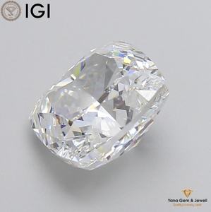 เพชร CVD ขนาด 4.51 กะรัต รับรองโดย IGI สี E ความสะอาดระดับ VS1 รูปทรงสี่เหลี่ยมคุชชั่น พร้อมสำหรับการสั่งทำเครื่องประดับ - Product Image 5