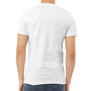 T-shirt de sport uni brodé sur mesure, T-shirt en bambou épais imprimé à l'écran, T-shirt pour homme de marque 100% coton - Product Image 6