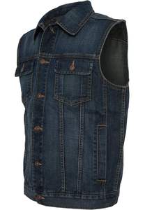 <b>Mens</b> Simple Design <b>Denim</b> <b>Vest</b> Clean Cut Sleeveless Jacket Lightweight Casual Riding Wear <b>Denim</b> Waistcoat <b>For</b> Sale - Product Image 4