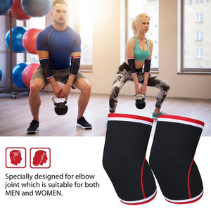 Manchon de compression pour coude noir en néoprène pour haltérophilie, cross-training et entraînement, avec le meilleur support OEM - Product Image 5