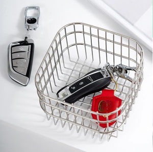 Petit panier à fruits en fer écologique, portable, polyvalent, moderne, bac de rangement pour la maison, la cuisine, la salle à manger, le bar, étagères d'organisation - Product Image 3