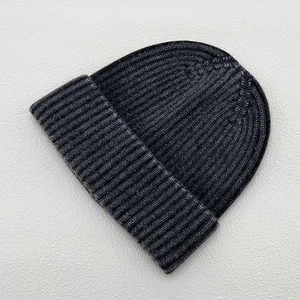 Bonnet tricoté côtelé épais teint en masse avec revers, chaud, unisexe, qualité fabricant, couvre-chef - Product Image 5