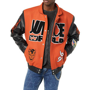 Veste universitaire personnalisée, veste brodée pour hommes et femmes, fabricant de vestes bomber de baseball en gros OEM - Product Image 1
