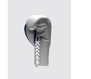 Guantes de Boxeo Fly Super Lace Pro X de Diseño Personalizado, Completamente Ligeros, de Cuero Vacuno Auténtico, Color Gris Azulado, con Cordones y Absorción de Humedad - Product Image 3