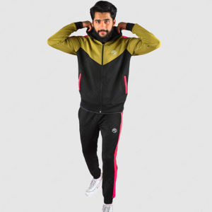 Chándal para hombre para adultos Ajuste cómodo y ligero 100% algodón Tinte liso con cremallera para invierno - Product Image 2