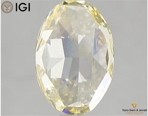 Diamante Cultivado en Laboratorio CVD de 3.00 Quilates, Corte Ovalado, Color Amarillo Intenso, Claridad VS1, con Certificado IGI, para Anillo de Compromiso - Product Image 4