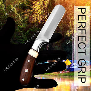 Nouveau design 2026, couteau de camping de type Western Cowboy Bull Cutter, fait main, support OEM/ODM, lame droite ultra-affûtée, avec étui en cuir DIY - Product Image 2