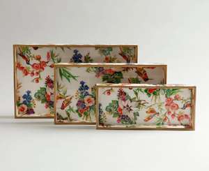 Bandeja de Servir de Acero Esmaltado, Bandeja de Té Retro Esmaltada, Bandeja Decorativa Esmaltada - Product Image 2