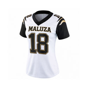 Camiseta Deportiva Transpirable Personalizada de Fútbol Americano para Mujer MALUZA, Uniforme de Equipo por Sublimación OEM - Product Image 1