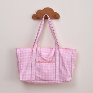 Borse a Tracolla da Donna all'Ingrosso, Borsa da Spiaggia Ric Rac, Borsa Tote Monogrammata a Quadretti - Product Image 3