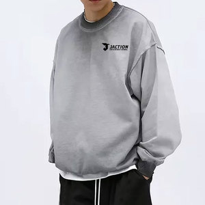 Sudaderas Básicas con Lavado Ácido para Hombre de Alta Calidad, Sudaderas Básicas con Lavado Ácido para Hombre Más Vendidas en Oferta - Product Image 1